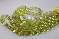 Lemon Quartz Far Faceted Drops Beads